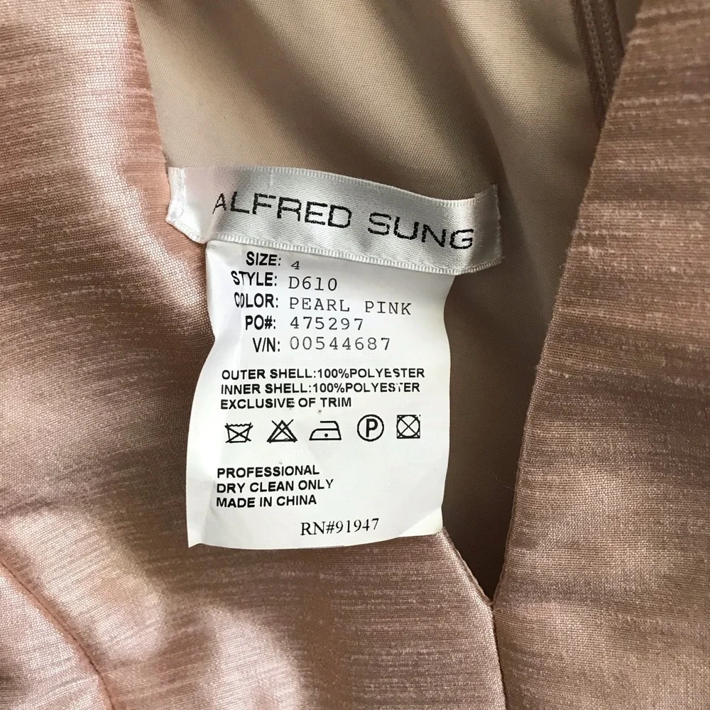 Alfred Sung D610 Bridesmaid Dress - Picture 3 of 6